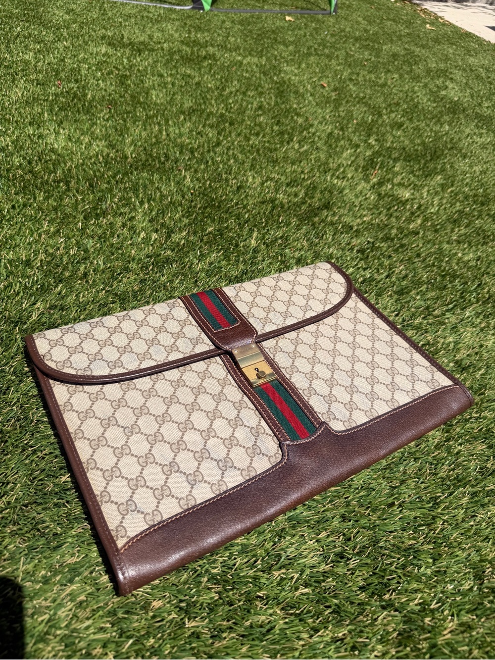 GUCCI Ophidia Accessory Sherry Line document case VINTAGE RARE - Picture 2 of 3